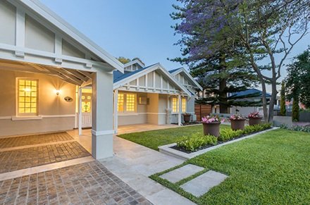 Modern house and carport