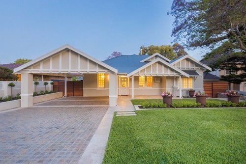 Classic carport and driveway design